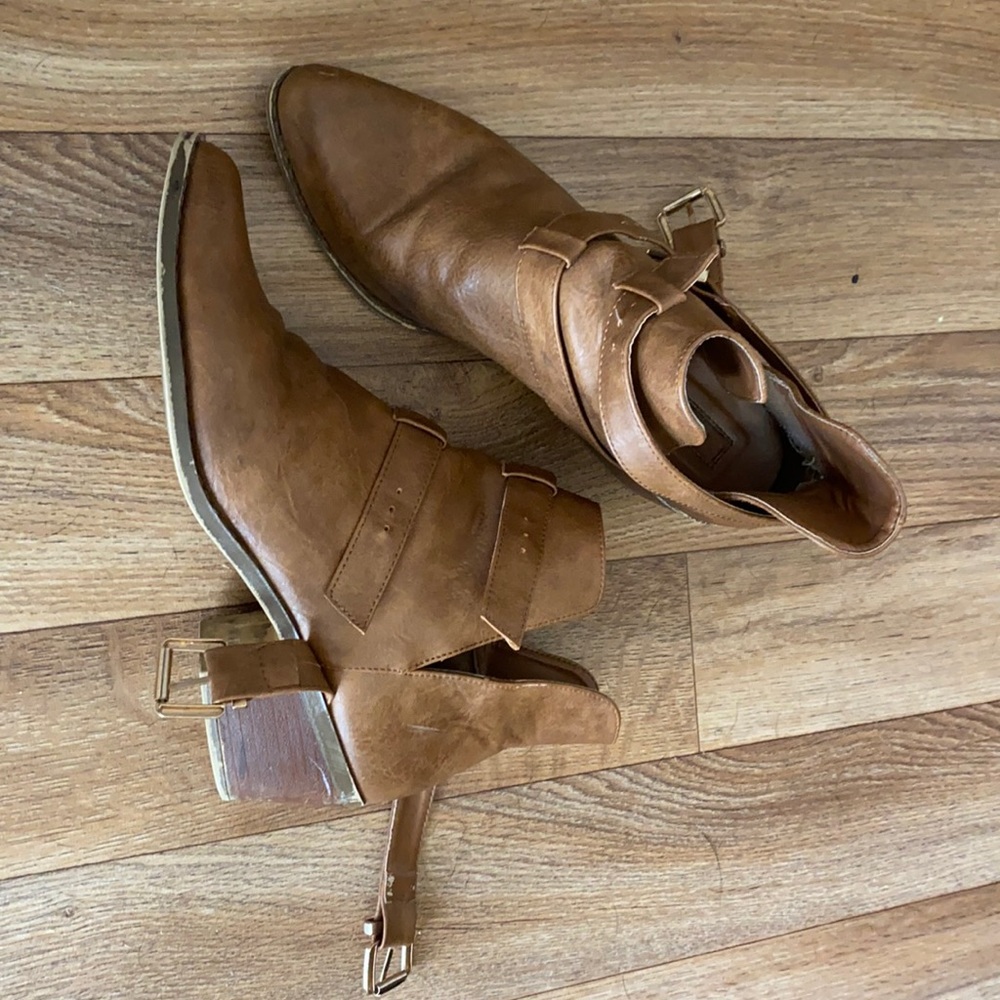 Brown ankle boots